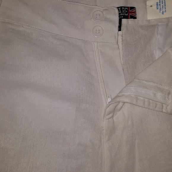 🆕️White linen shorts - Picture 4 of 6